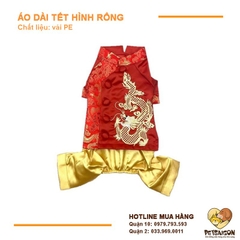 Áo Tết Cho Chó Mèo - Áo Dài Tết Rồng