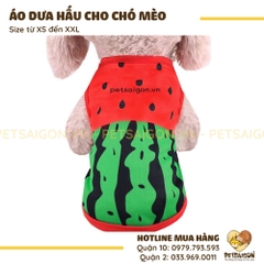 Áo Dưa Hấu Cho Chó Mèo
