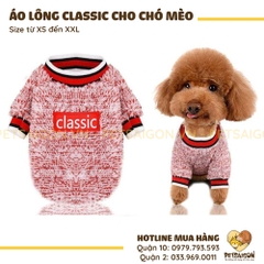 Áo Cho Chó Mèo Classic Vải Lông