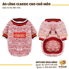 Áo Cho Chó Mèo Classic Vải Lông
