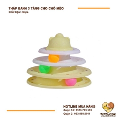Đồ Chơi Cho Mèo Tháp Banh 3 Tầng
