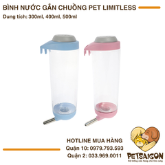 Bình Nước Gắn Chuồng Pet Limitless