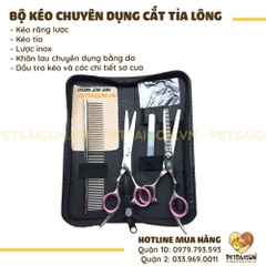 Bộ Kéo Cắt Tỉa Lông Cho Chó Mèo Chuyên Dụng
