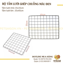 Tấm Lưới Ghép Chuồng Cho Chó Mèo Màu Đen