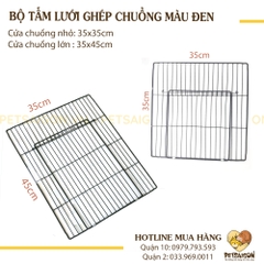 Tấm Lưới Ghép Chuồng Cho Chó Mèo Màu Đen