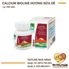 Calcium Sữa Dê Bioline Lọ 160 Viên
