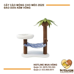 Cây Cào Móng Cho Mèo Zeze Đảo Dừa Kèm Võng