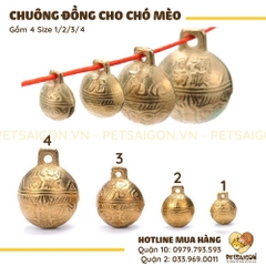 Chuông Cho Chó Mèo Màu Đồng