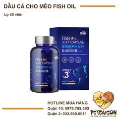 Viên Dầu Cá Fish Oil Dành Cho Mèo - 60v