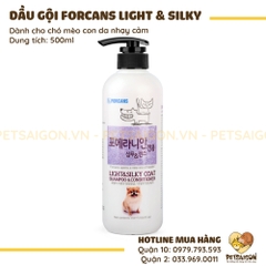 Dầu Gội & Xả Cho Chó Con Da Nhạy Cảm Forcans Light & Silky
