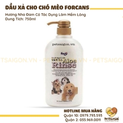 Dầu Xả Cho Chó Mèo Forcans Làm Mềm Lông Hương Nha Đam