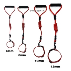 Dây Dắt Cho Chó Kèm Vòng Cổ Dù Xoắn