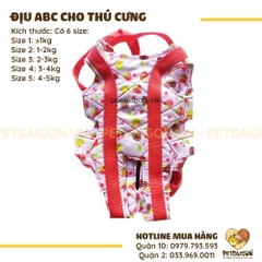 Địu Cho Chó Mèo ABC Bằng Vải