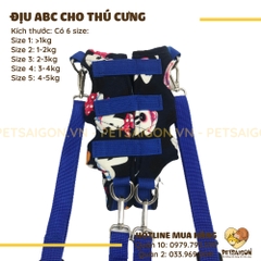 Địu Cho Chó Mèo ABC Bằng Vải