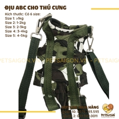 Địu Cho Chó Mèo ABC Bằng Vải