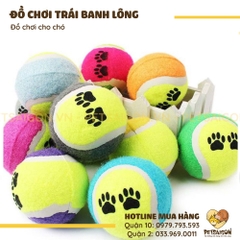 Đồ Chơi Cho Chó Trái Banh Lông Có Còi