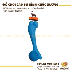 Đồ Chơi Cho Chó Hình Khúc Xương Bằng Cao Su