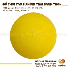 Đồ Chơi Cho Chó Hình Trái Banh Trơn Bằng Cao Su