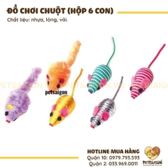 Đồ Chơi Cho Mèo - Hộp 6 Con Chuột