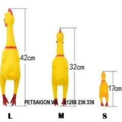 Đồ Chơi Cho Chó Mèo Con Gà Có Còi