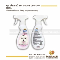 Xịt Tắm Khô Cho Chó Fay Groom 350ml