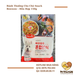 Bánh Thưởng Cho Chó Snack Bowwow - Hỗn Hợp 150g