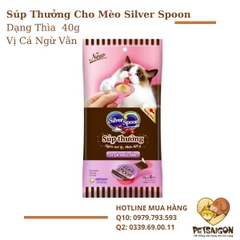 Súp Thưởng Cho Mèo Silver Spoon Dạng Thìa  40g