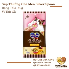 Súp Thưởng Cho Mèo Silver Spoon Dạng Thìa  40g