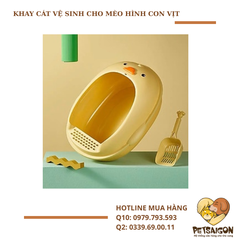 KHAY CÁT VỆ SINH CHO MÈO HÌNH CON VỊT