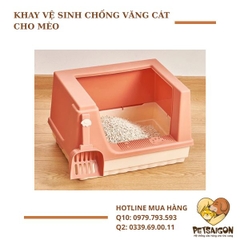 KHAY VỆ SINH CHỐNG VĂNG CÁT CHO MÈO