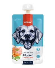Súp Thưởng Wanpy Nắp Vặn Cho Chó 90g