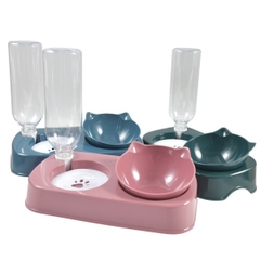 Tô Cho Chó Mèo - Tô Mèo Gắn Chai Nước