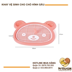 Khay Vệ Sinh Cho Chó Hình Gấu