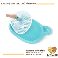 Khay Vệ Sinh Cho Chó Hình Gấu