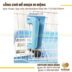 Lồng Cho Chó Đế Nhựa Di Động
