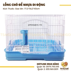 Lồng Cho Chó Đế Nhựa Di Động