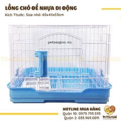 Lồng Cho Chó Đế Nhựa Di Động