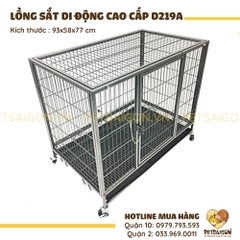 Lồng Cho Chó Mèo Di Động Cao Cấp Bằng Sắt Mã D219A