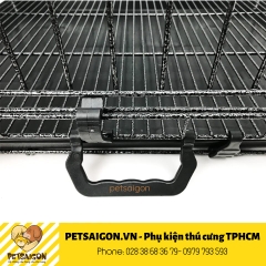 Lồng Cho Chó Mèo Bằng Sắt Tĩnh Điện Vân Đá