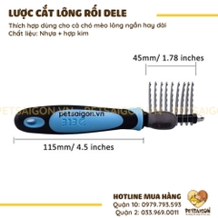 Lược Cắt Lông Rối Cho Chó Mèo Dele