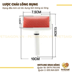 Lược Chải Lông Cho Chó Mèo Lấy Lông Rụng
