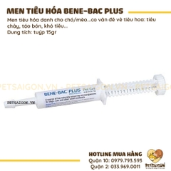 Men Tiêu Hóa Cho Chó Mèo Bene Bac Plus Dạng Ống 15g