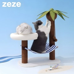 Cây Cào Móng Cho Mèo Zeze Đảo Dừa Kèm Võng