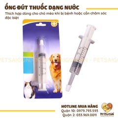 Ống Đút Thuốc Cho Chó Mèo Dạng Nước