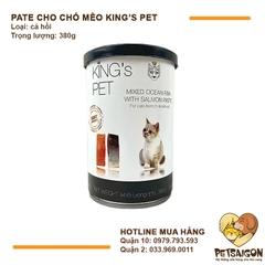 Pate Cho Chó Mèo King's Pet  Lon 380g