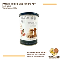 Pate Cho Chó Mèo King's Pet  Lon 380g