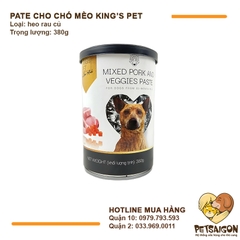 Pate Cho Chó Mèo King's Pet  Lon 380g