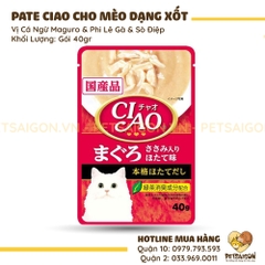 Pate Cho Mèo Ciao Dạng Xốt - 40G
