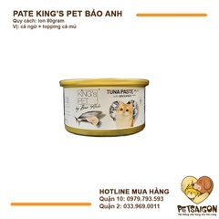 Pate Cho Mèo King's Pet Cá Ngừ Jelly By Bảo Anh Lon 80g