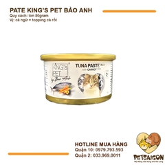 Pate Cho Mèo King's Pet Cá Ngừ Jelly By Bảo Anh Lon 80g